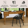 thumbnail image 2 of Ashfield Mid-Century Office Desk with Storage, Light Brown, 2 of 9