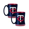 thumbnail image 1 of Logo Brands Minnesota Twins 14oz Relief Mug Set, 1 of 4