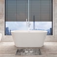 thumbnail image 6 of A&E Bath and Shower Kara 59in or 67in Freestanding Bathtub with Center Drain in White Acrylic High‑Gloss, 6 of 13
