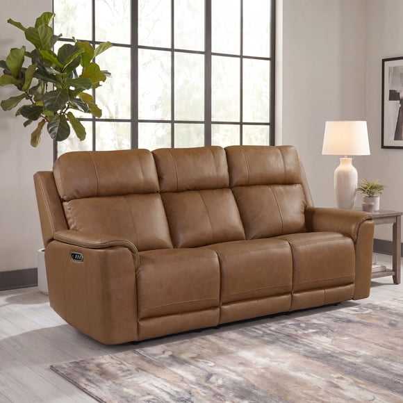 Society Den Walker Power Motion Sofa with DDT, Wireless Charger, Power Headrest and Lumbar
