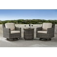 thumbnail image 2 of Member's Mark Breck Patio Fire Chat Set with Sunbrella Fabric, 3pc, 2 of 5