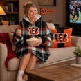 thumbnail image 5 of Pegasus Sports Cincinnati Bengals Wearable Sherpa Throw, 5 of 6