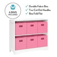 thumbnail image 6 of RiverRidge Horizontal Bookcase with 6 Bins, Assorted Shelf and Bin Colors, 6 of 6