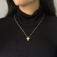 thumbnail image 2 of Polished Cross Pendant Necklace in 14K Gold, 2 of 4