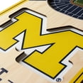 thumbnail image 4 of YouTheFan Michigan Wolverines 6"x19" 3D Stadium View Banner, 4 of 6