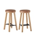 thumbnail image 2 of Bower Home Upholstered Counter or Bar Stool, 2-Pack, 2 of 7