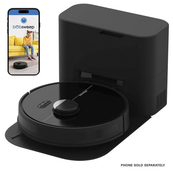 Bobsweep Dustin Plus Self-Emptying Robot Vacuum & Mop with 100-Day Dock