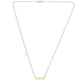 thumbnail image 2 of Adjustable Mama & Heart Necklace in Italian Sterling Silver and 14K Gold, 2 of 4