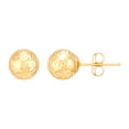 thumbnail image 6 of Diamond Cut Ball Stud  and Hoop Earring Set in 14K Gold, 6 of 13