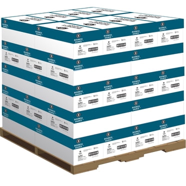 Business Source Premium Multipurpose Copy Paper, 8.5 x 11", 92 Bright, 20 lbs., 40 Case Pallet (400 reams)