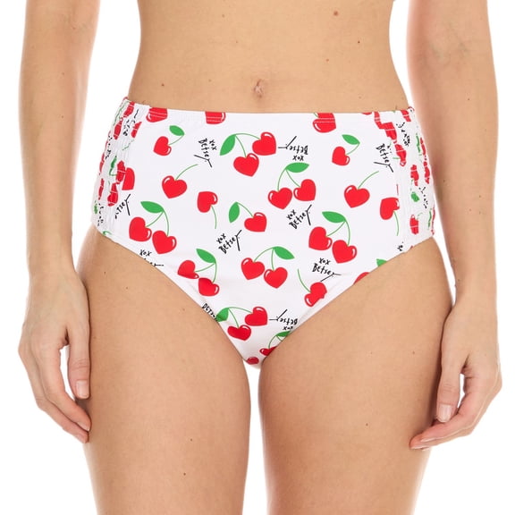 Betsey Johnson Women's Mid-Rise Swim Bottom