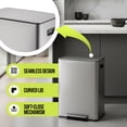 thumbnail image 4 of Simpli-Magic 16 Gallon (60L) Infinity Edge Step Trash Can, Multiple Colors, 4 of 8