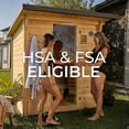 thumbnail image 8 of Backyard Discovery 4-6 Person Cedar Outdoor Cabin Sauna with Electric Heater and Glass Door, 8 of 12