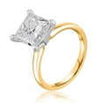 thumbnail image 2 of Lab Created Princess Cut Solitaire Diamond Ring, 2 of 7