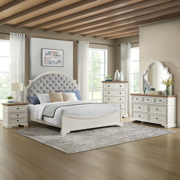 Society Den Ulysses Upholstered Youth Bedroom Set, 3-Piece or 5-Piece