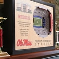 thumbnail image 2 of YouTheFan Mississippi Rebels 25-Layer Football Stadium View 3D Wall Art, 2 of 5