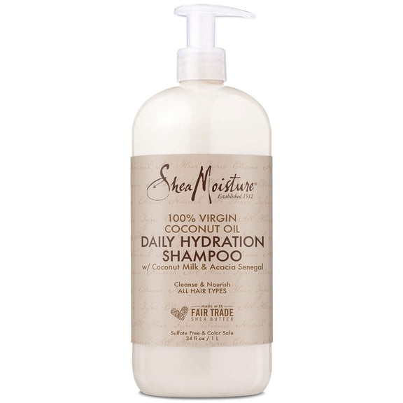 Shea Moisture 100% Virgin Coconut Oil Daily Hydration Shampoo, 34 fl. oz.