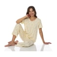 thumbnail image 6 of Flora Nikrooz 2 Piece Short Sleeve Capri PJ Set, 6 of 12