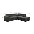 thumbnail image 14 of Zion Fabric Storage Sectional with Pullout Bed, 14 of 14