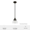 thumbnail image 5 of Hunter Cypress Grove with Clear Holophane Glass 1 Light Pendant Ceiling Light Fixture, 5 of 8