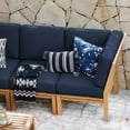 thumbnail image 6 of Cambridge Casual Catalina Teak Sectional Sofa Patio Set, 8pc, 6 of 13