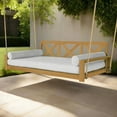 thumbnail image 2 of Cambridge Casual Modern Farmhouse Teak Daybed Swing, 2 of 7