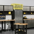 thumbnail image 13 of Seville Classics UltraHD 8-Piece Rolling Steel Garage Storage Cabinet With Stacker Set, 12 Feet Wide, 13 of 16
