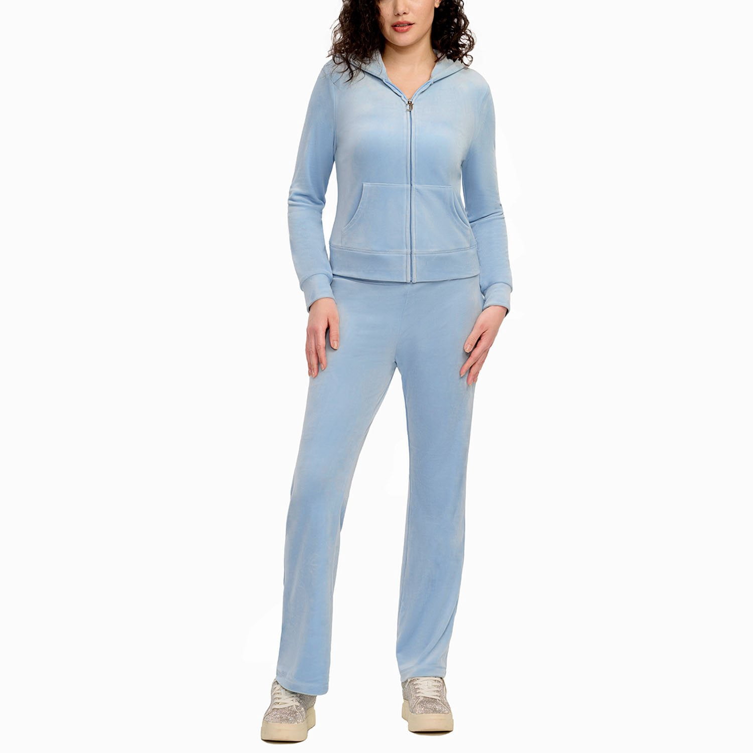 Juicy Couture 青色パーカーとスウェットパンツセット Juicy Couture Women's Velour Pant - Samsclub.com