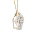 thumbnail image 3 of 0.25 CT. T.W. Diamond Love Knot Pendant in 14K Yellow Gold, 3 of 6