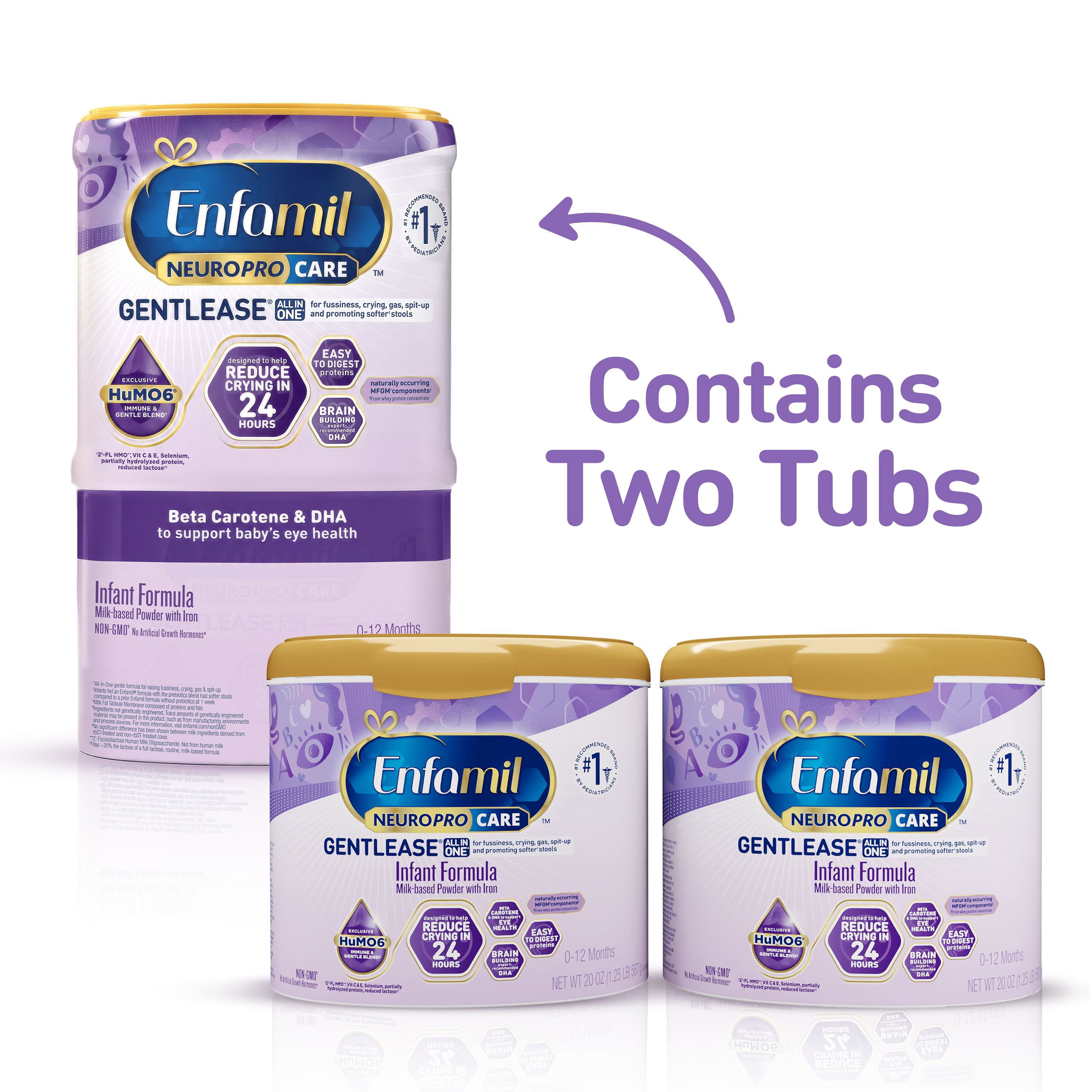 Enfamil NeuroProCare Gentlease Infant Formula, 20 oz., 2 pk