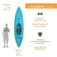thumbnail image 3 of Lifetime Emotion Cabrio 110 Glacier Blue Hybrid Kayak, 3 of 12