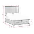 thumbnail image 8 of Society Den Johnshaven King Storage 3PC Bedroom Set in Espresso & Brown, 8 of 11
