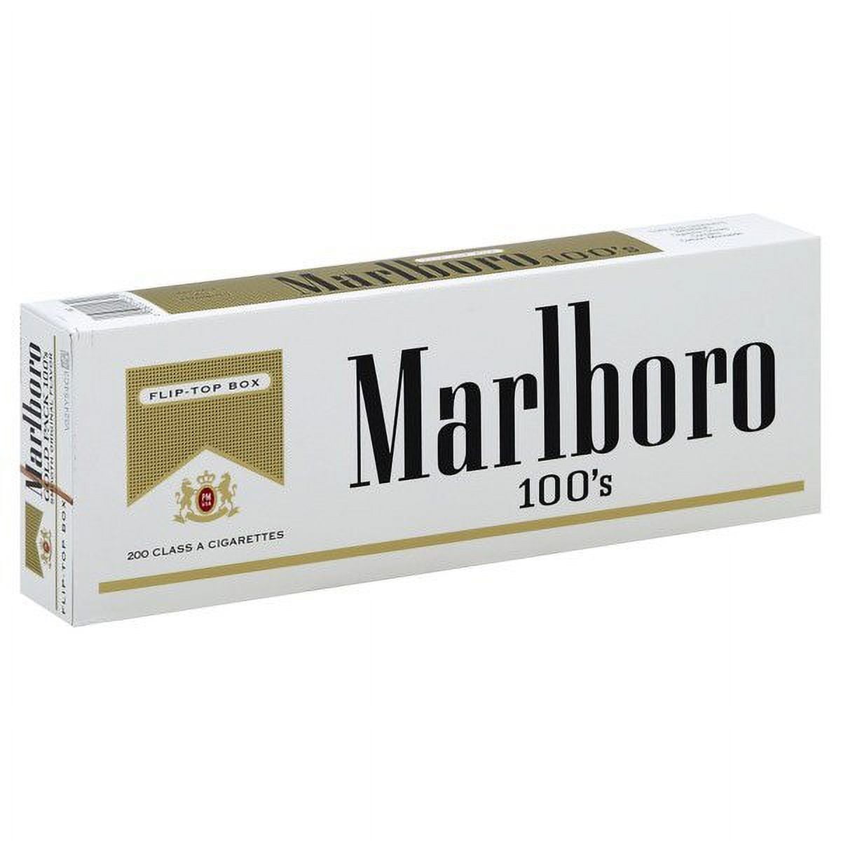 Marlboro Gold 100s Box Cigarettes 20 ct., 10 pk