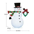 thumbnail image 5 of Member's Mark 6' Pre-Lit Pop-up Twinkling Snowman, 5 of 6