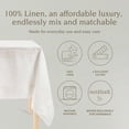 thumbnail image 2 of Over&Back Washed Linen Tablecloth, 2 of 7