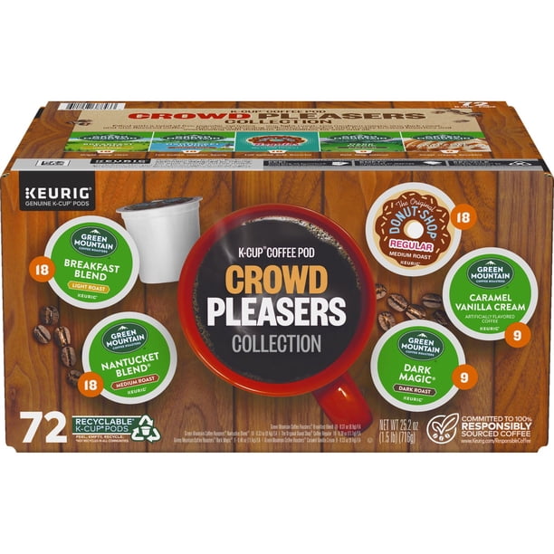 Green Mountain Coffee Crowd Pleasers K-Cup Pod Collection, Variety