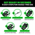 thumbnail image 4 of Rhino USA's 4pk Retractable Straps- Includes 2- 2"x10' and 2- 1"x10', 4 of 11