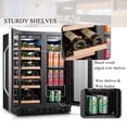 thumbnail image 11 of Lanbo 24 Inch 18 Bottle and 55 Can Wine and Beverage Refrigerator, 11 of 15
