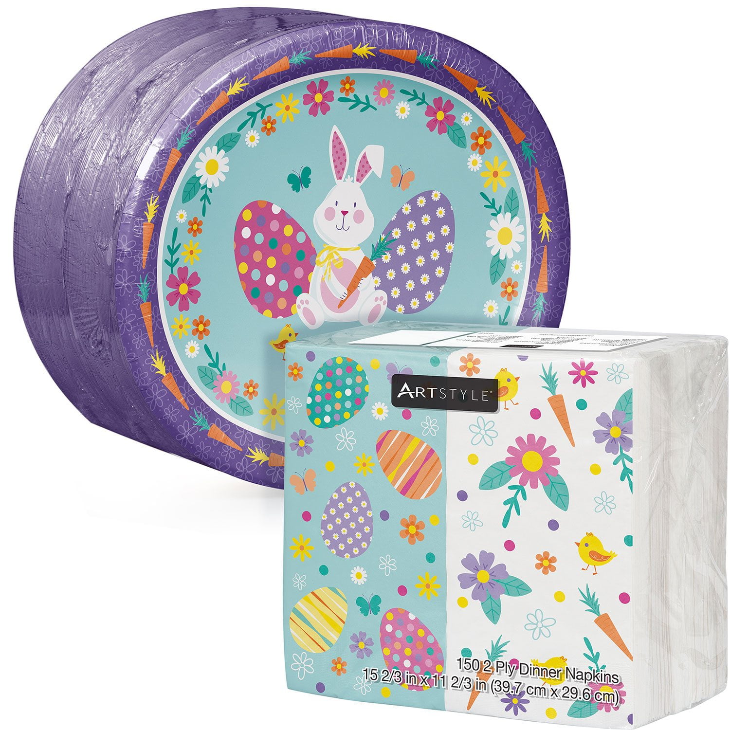 Artstyle Easter Oval Paper Plates & Napkins Kit (200 ct.) - Samsclub.com