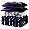 thumbnail image 2 of Logo Brands Baltimore Ravens Queen Bed-In-A-Bag Set, 2 of 5