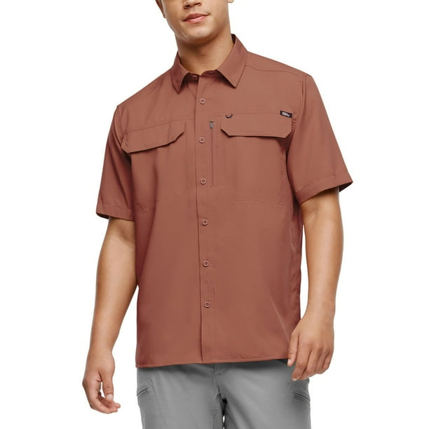 Eddie Bauer Woven Tech Shirt Red S:- Red, S Eddie Bauer Woven Tech Shirt Red S:- Red, S