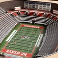 thumbnail image 3 of YouTheFan NC State Wolfpack 25-Layer Football Stadium View 3D Wall Art, 3 of 5