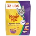 thumbnail image 1 of Meow Mix, Original Choice Flavor Adult Dry Cat Food, Heart Healthy & Oral Care Formula, 32 lbs., 1 of 8