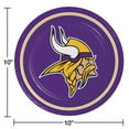 thumbnail image 2 of NFL Round Paper Plates, 10", 85 ct., Choose Your Team, 2 of 8