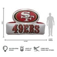 thumbnail image 4 of Logo Brands San Francisco 49ers Pre-Lit 7’x10’ Team Inflatable, 4 of 6