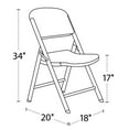 thumbnail image 4 of Lifetime Commercial Grade Contoured Folding Chair, Choose Color, 4 of 4