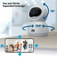 thumbnail image 5 of Night Owl Indoor Wi-Fi 3MP Deterrence Camera with Pan, Tilt and 2-Way Audio, 2 pk., 5 of 11