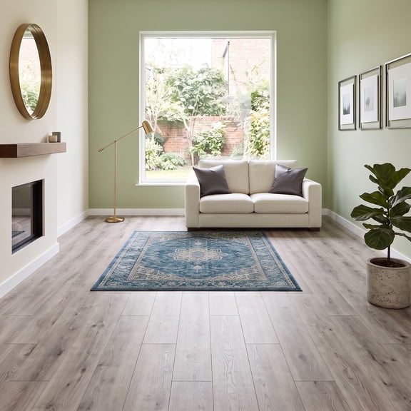 Select Surfaces Pearl Gray Waterproof AC4 Laminate Flooring 10 mm Thick 6.22 in. W x 47.60 in. L (16.45 sq. ft. / carton)
