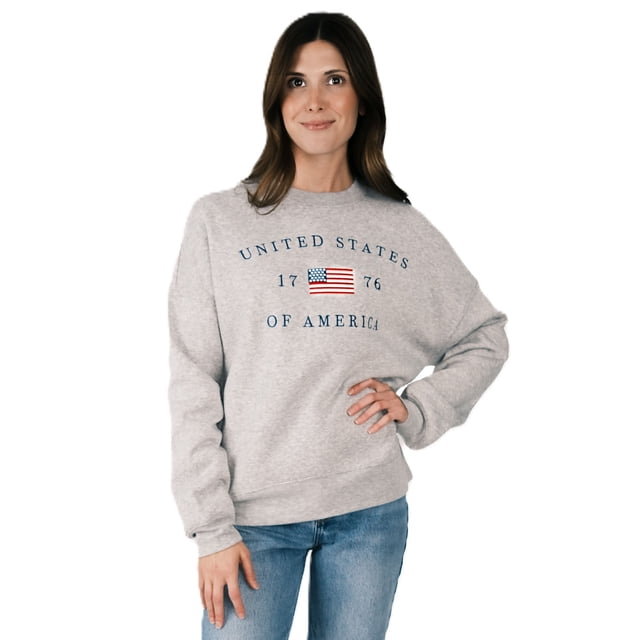 Mighty Fine Women's Americana Crewneck Sweatshirt