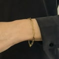 thumbnail image 3 of Paperclip Chain Bracelet in 14K Gold, 3 of 5